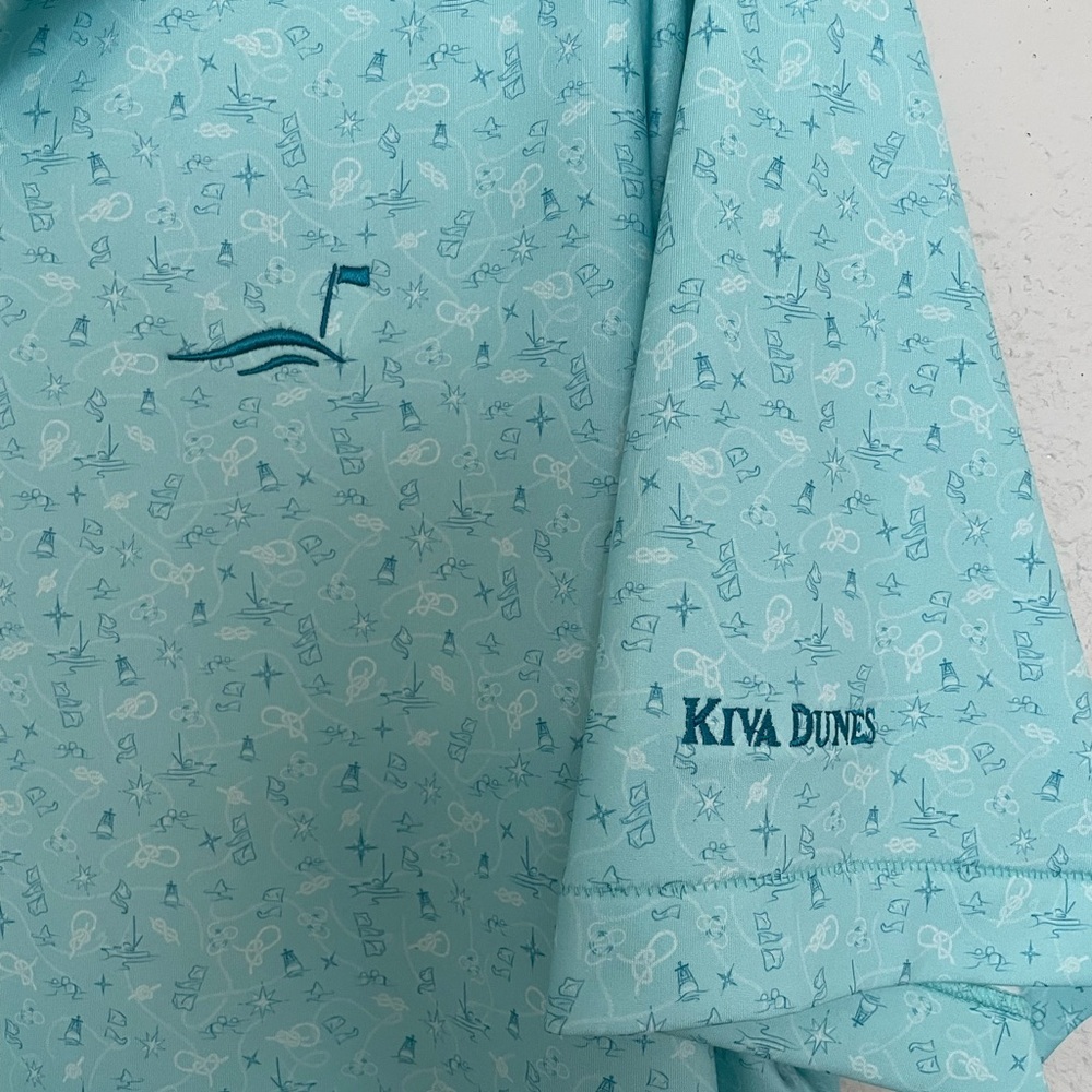 Peter Millar Light Blue Summer Comfort Polo, Kiva Dunes - Picture 4 of 5